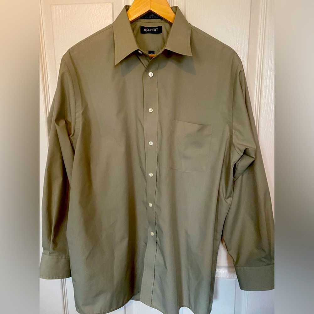 Puritan Green Men’s Dress Shirt